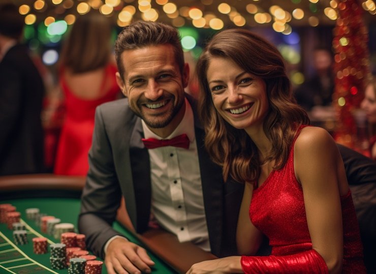 Dashboard live casino dengan meja baccarat dan roulette aktif